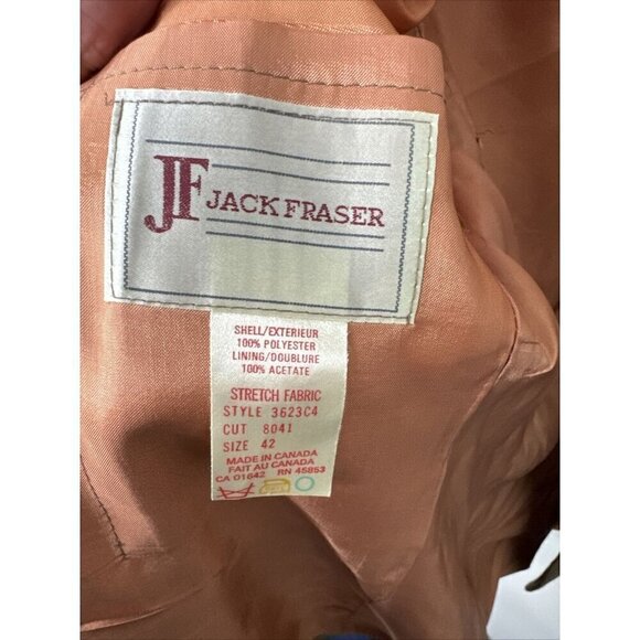 Vintage Western Men 42S Short Blazer Sports Coat Cowboy Rodeo Brown - Picture 7 of 7